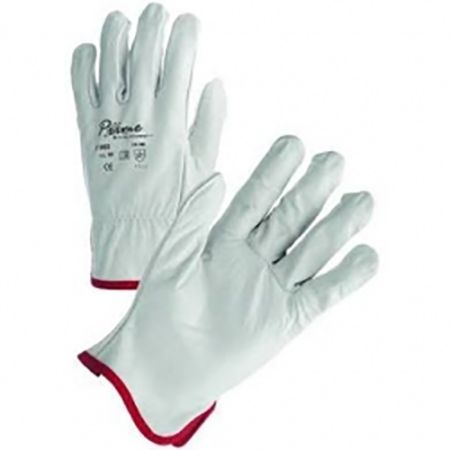 Gants cuir de vachette pleine fleur blancs PIP T10