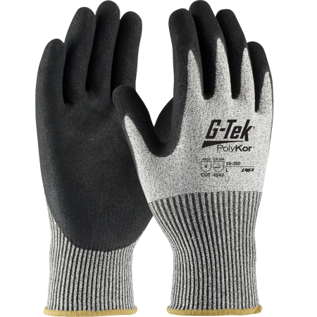 Gants tricotés sans couture POLYKOR, enduction nitrile microsurface, taille 7 - 16-350-T7 - PIP