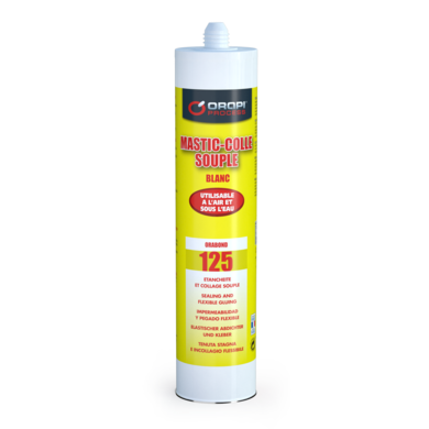 Mastic - colle souple ORABOND BLANC 125, cartouche de 290 ml - 1125C6